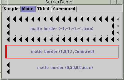 BorderDemo: Matte Borders